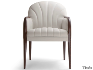 PARIGI - Upholstered easy chair with armrests _ Tirolo