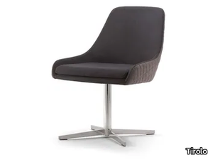 JO - Upholstered with 4-spoke base fabric chair _ Tirolo