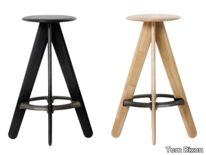 SLAB - High wooden stool _ Tom Dixon