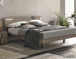 TABLET - Ash double bed with integrated lighting _ Tomasella