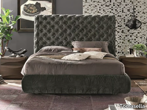 CHANTAL - Fabric double bed with high headboard _ Tomasella