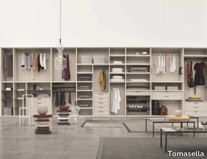 LOGICA - Sectional wooden walk-in wardrobe _ Tomasella