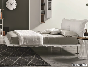 NUVOLA - Fabric double bed with upholstered headboard _ Tomasella