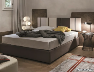 DIAGONAL - Storage bed with upholstered headboard _ Tomasella