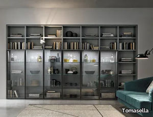 METROPOLIS - Sectional glass bookcase _ Tomasella