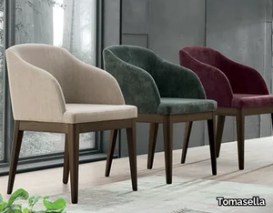 LOLA - Upholstered easy chair with armrests _ Tomasella