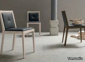 TIME - Upholstered Eco-leather chair _ Tomasella