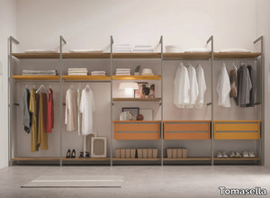 LIBERTY SYSTEM LI301 - Sectional wooden walk-in wardrobe _ Tomasella