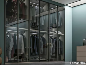 METROPOLIS - Sectional glass wardrobe _ Tomasella