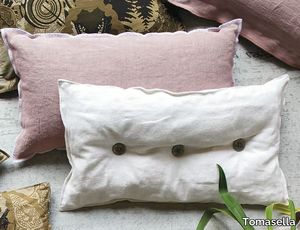 Rectangular cushion - Solid-color rectangular fabric cushion _ Tomasella