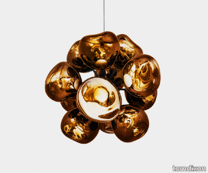 Melt Burst Chandelier Gold LED