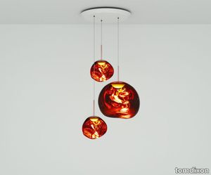 Melt LED Copper Trio Round Pendant System