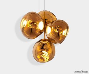 Melt LED Chandelier Gold Small