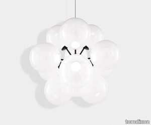 Globe Burst Chandelier LED Opalescent