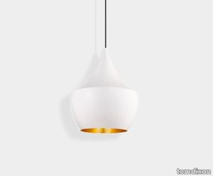 Beat LED Fat Pendant White