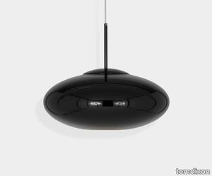 Copper Wide Pendant Black