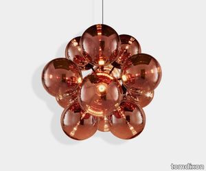 Globe Burst Chandelier Copper