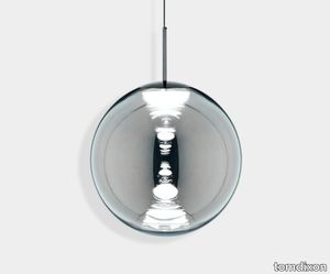 Globe LED Pendant 50cm Silver