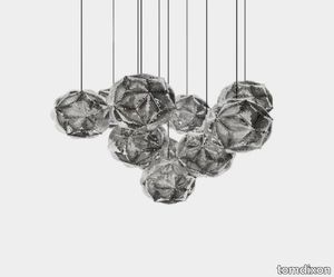 Puff Pendant System Mega Stainless Steel LED