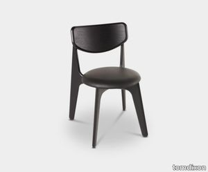 Slab Chair Black Upholstered