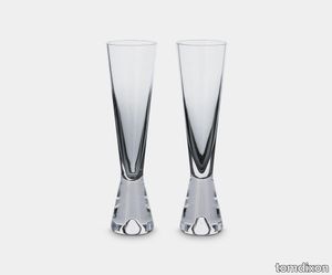 Tank Champagne Glasses Black x2