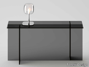 SESTANTE - Rectangular glass console table _ Tonelli Design