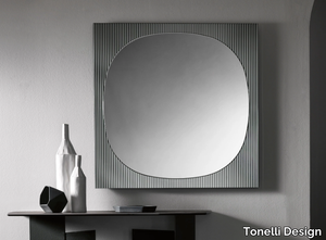 BANDS - Square wall-mounted mirror _ Tonelli Design