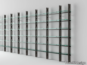 HEMINGWAY - Sectional wood and glass bookcase _ Tonelli Design