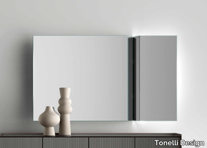 SPLIT - Rectangular wall-mounted mirror _ Tonelli Design