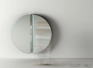 SPLIT - Wall-mounted round mirror _ Tonelli Design