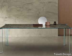 CAN CAN - Rectangular ceramic dining table _ Tonelli Design