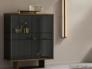 EAST SIDE - Glass display cabinet with integrated lighting _ Tonelli Design