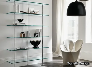 TRASPARENZA - Sectional glass bookcase _ Tonelli Design