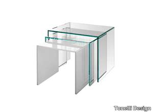 TRIO - Glass side table _ Tonelli Design