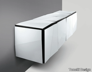 PSICHE - Mirrored glass sideboard with doors _ Tonelli Design