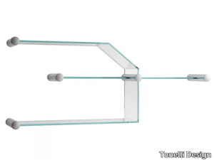 TRANSISTOR - Glass bookcase / wall shelf _ Tonelli Design