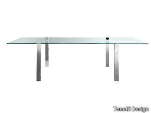 LIVING STAND - Rectangular glass table _ Tonelli Design