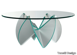 ROSA DEL DESERTO - Glass coffee table _ Tonelli Design