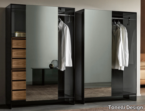 SHOJI - Mirrored glass wardrobe with sliding doors _ Tonelli Design