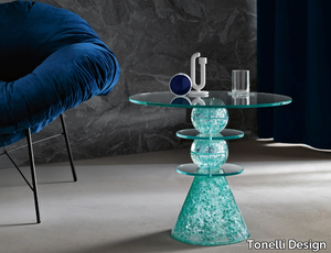 TURCHINA - Handmade glass side table _ Tonelli Design