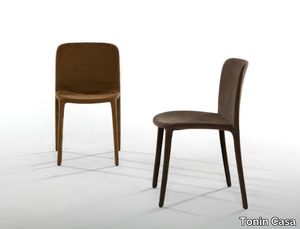 REGINA - Upholstered leather chair _ Tonin Casa