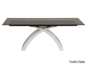 TOKYO - Extending tempered glass table _ Tonin Casa