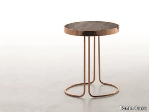 CORA - Round high side table _ Tonin Casa