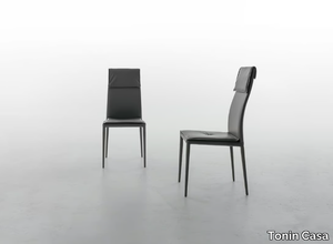 ADRIA - Upholstered leather chair _ Tonin Casa