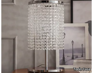 SANTENA - Table lamp with crystals _ Tonin Casa