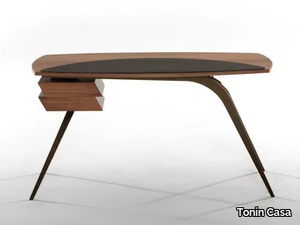 LOGOS - Wooden writing desk with drawers _ Tonin Casa