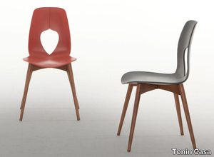 HOLE WOOD - Polypropylene chair _ Tonin Casa