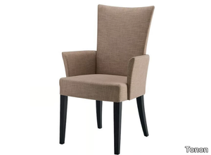 CHARMING - Upholstered fabric chair with armrests _ Tonon