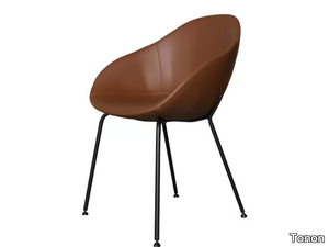 FULL MOON - Upholstered leather chair _ Tonon