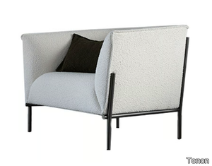 ARIA - Fabric armchair with armrests _ Tonon